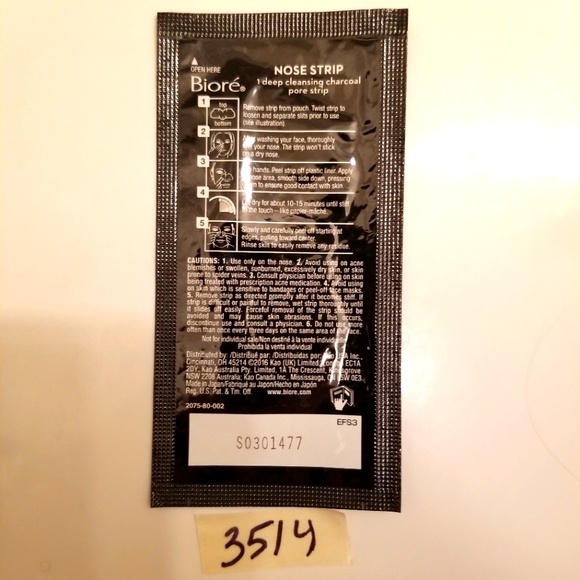 ✅1 New Sealed Biore Pore Strip for Blackheads Removal - Picture 4 of 5